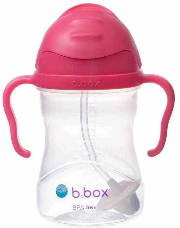B.BOX BB00502 Vandens butelis su šiaudeliu 240 ml aviečių