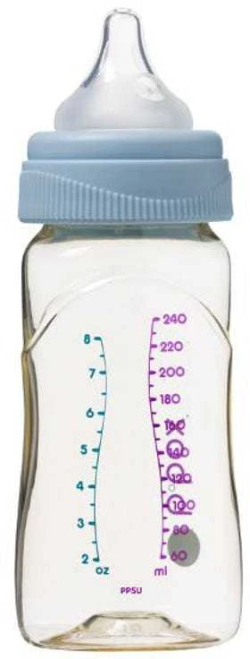 B.BOX BB00753 kūdikių žinduko buteliukas, pagamintas iš PPSU, 240 ml, mėlynas