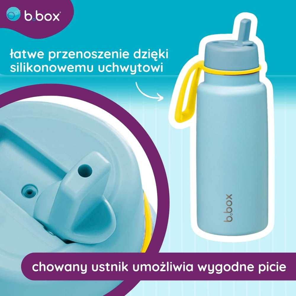 B.BOX BB501501 Termo buteliukas su sulankstomu kandikliu - nerūdijančio plieno termosas 1 l Baseino pusėje