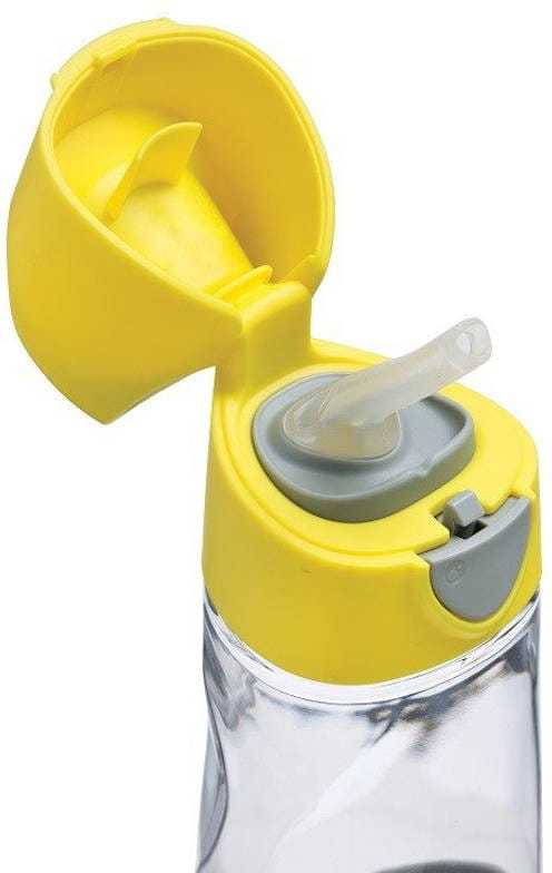 b.box - tritan buteliukas su šiaudeliais 450 ml | Citrinų sorbetas