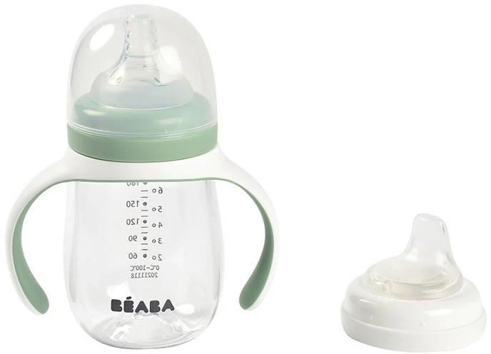 BEABA MOKOMASIS BUTELIUKAS-GERTUVĖ 2IN1, 210 ML, SAGE Žalias