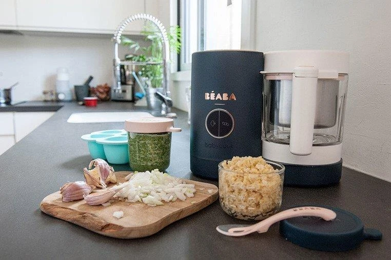 Trintuvas-garintuvas Beaba Babycook Neo, tamsiai mėlynas/baltas