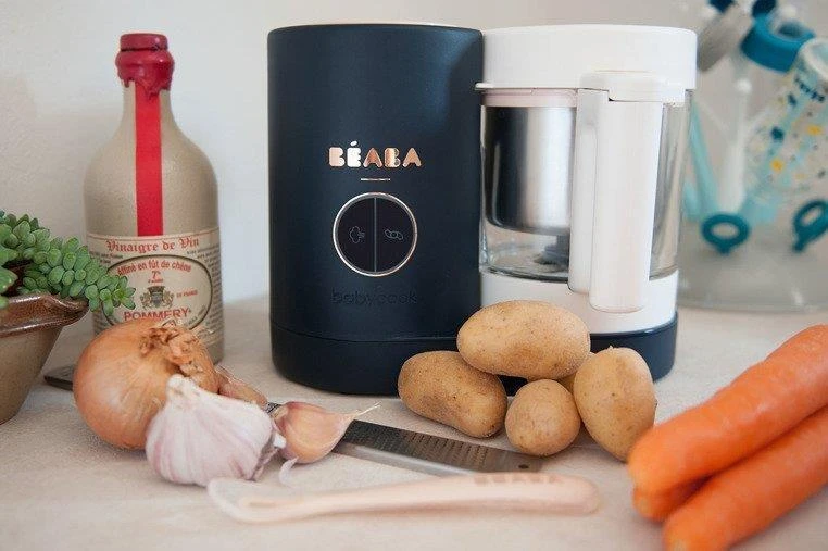 Trintuvas-garintuvas Beaba Babycook Neo, tamsiai mėlynas/baltas