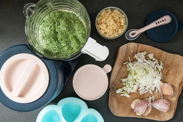 Trintuvas-garintuvas Beaba Babycook Neo, tamsiai mėlynas/baltas