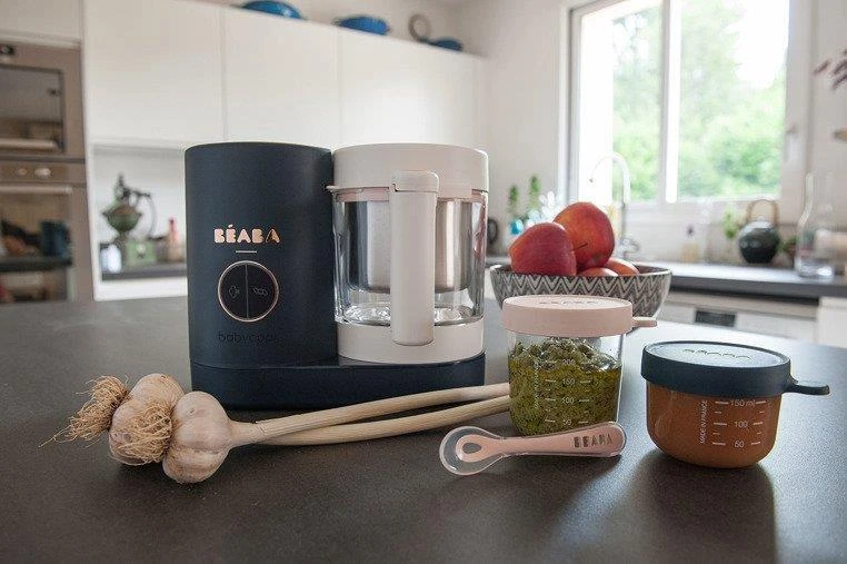 Trintuvas-garintuvas Beaba Babycook Neo, tamsiai mėlynas/baltas