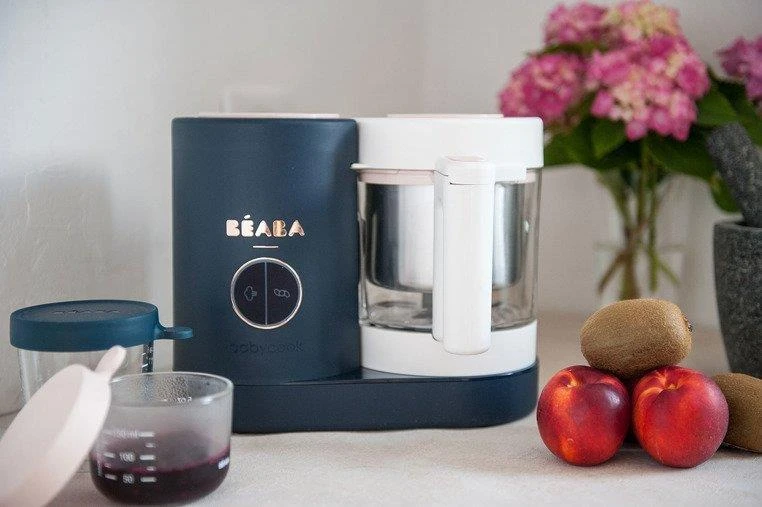 Trintuvas-garintuvas Beaba Babycook Neo, tamsiai mėlynas/baltas