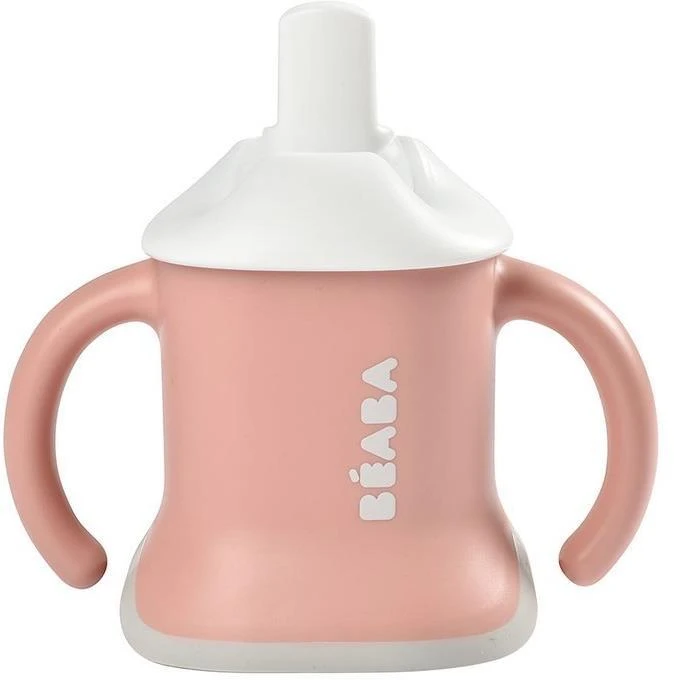 Beaba 3in1 mokomasis puodelis, spalva: old pink