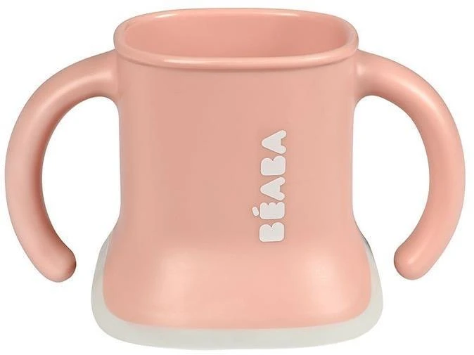 Beaba 3in1 mokomasis puodelis, spalva: old pink