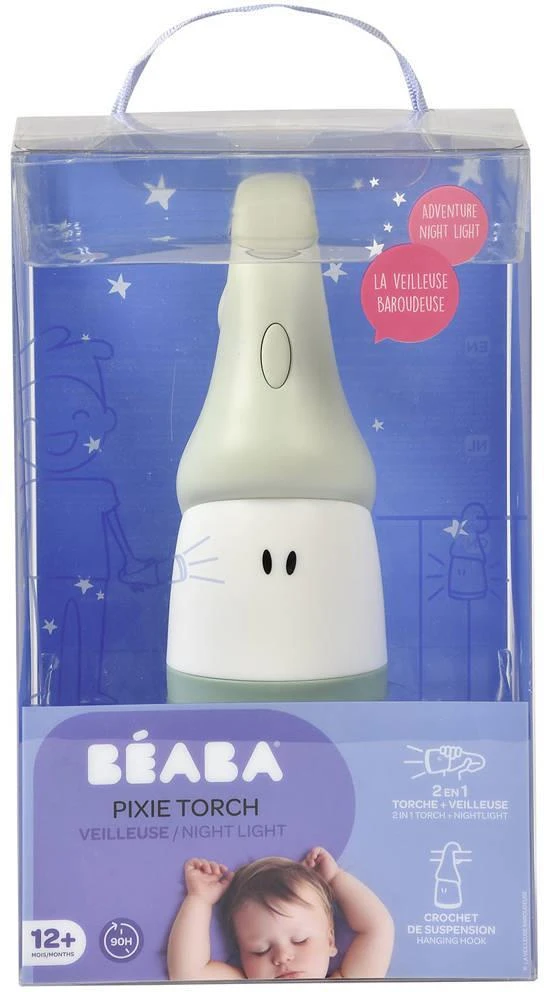 BEABA NAKTINĖ BELAIDĖ LEMPA ŽIBINTAS, SAGE Žalias