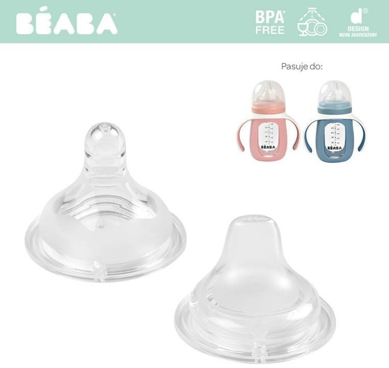 BEABA PAKAITINIAI ŽINDUKAI (2 VNT.) MOKOMAJAM BUTELIUKUI-GERTUVEI 2IN1, 210 ML
