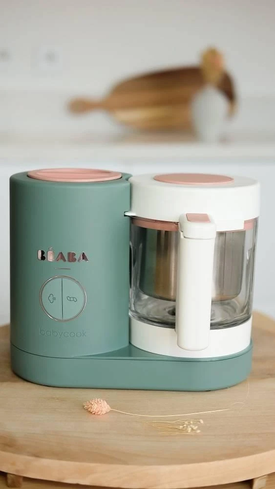 Trintuvas-garintuvas Beaba Babycook Neo, žalias/baltas