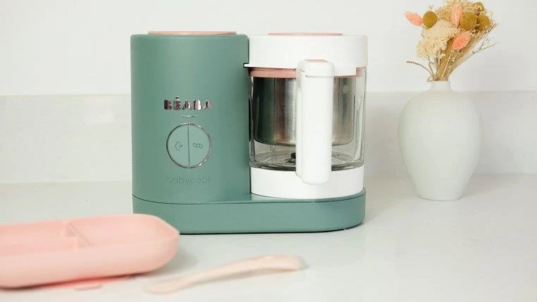Trintuvas-garintuvas Beaba Babycook Neo, žalias/baltas