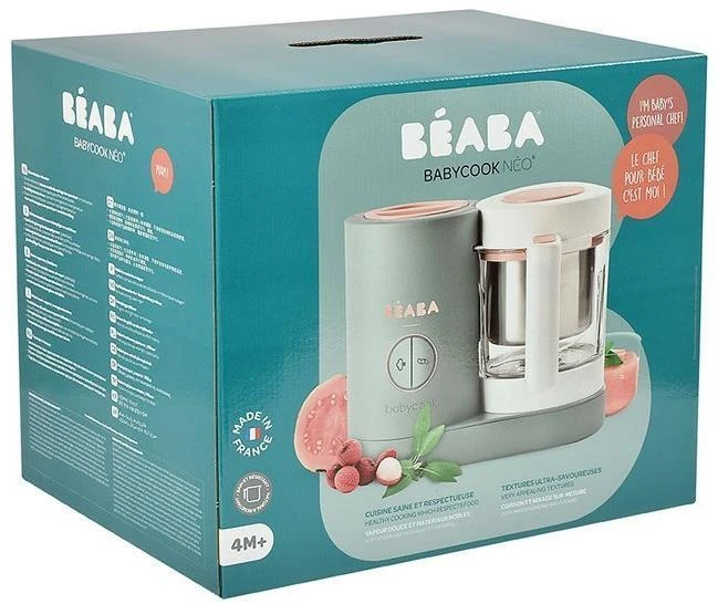Trintuvas-garintuvas Beaba Babycook Neo, žalias/baltas