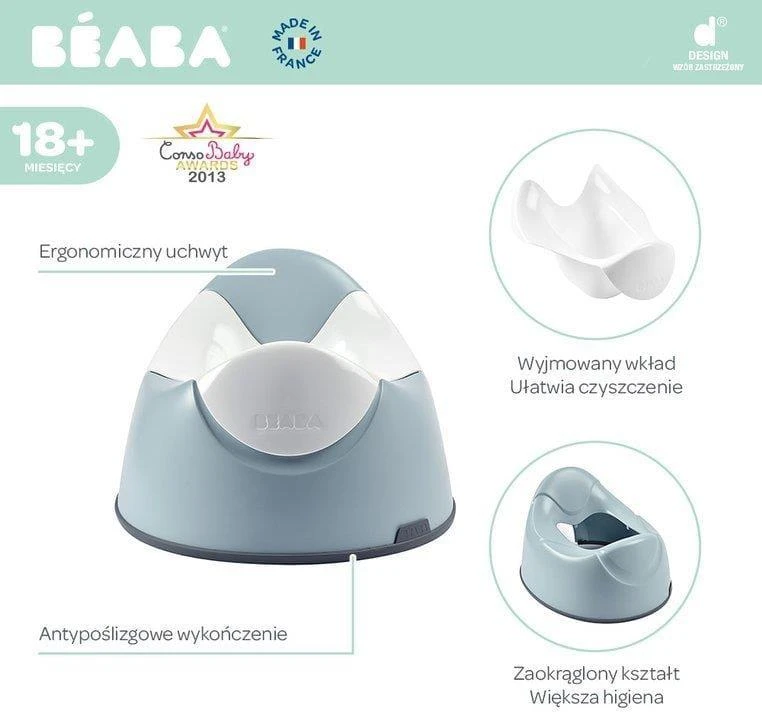 BEABA ERGONOMIŠKAS NAKTIPUODIS, Mėlynas