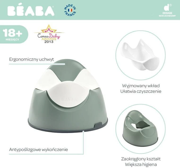 BEABA ERGONOMIŠKAS NAKTIPUODIS SAGE Žalias