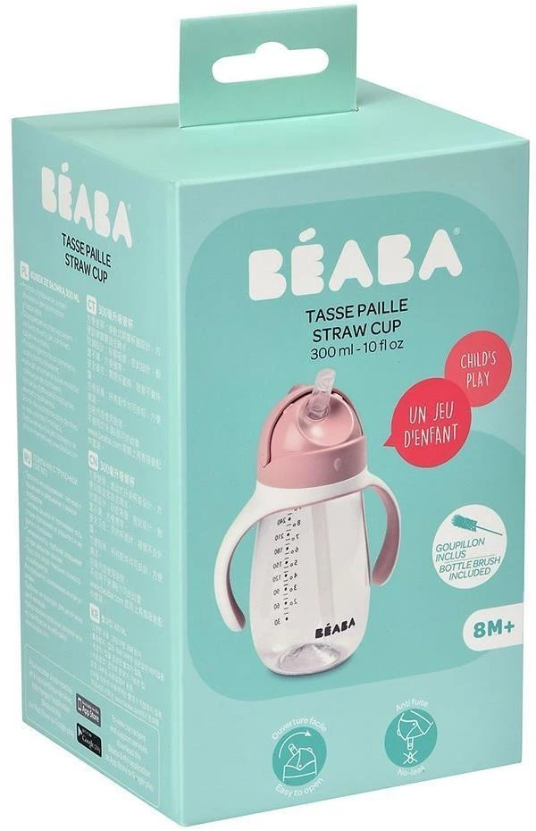 BEABA GERTUVĖ SU ŠIAUDELIU, 300 ML, OLD Rožinis