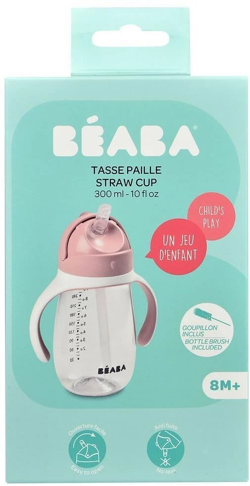BEABA GERTUVĖ SU ŠIAUDELIU, 300 ML, OLD Rožinis