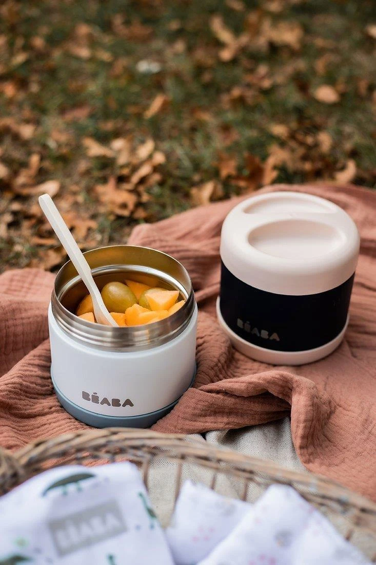 BEABA THERMO MAISTO INDELIS, 500 ML, NIGHT Mėlynas/LIGHT Rožinis