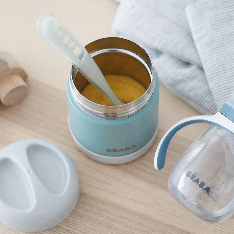 Beaba Thermo maisto indelis, 300 ml, spalva: šviesiai pilka