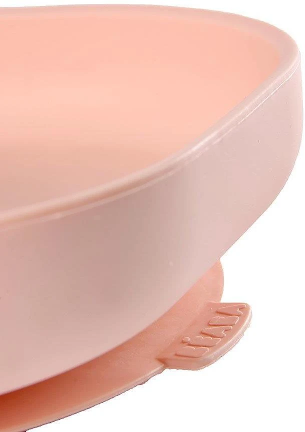 BEABA SILIKONINĖ DUGNU PRILIMPANTI LĖKŠTĖ, COTTON CANDY