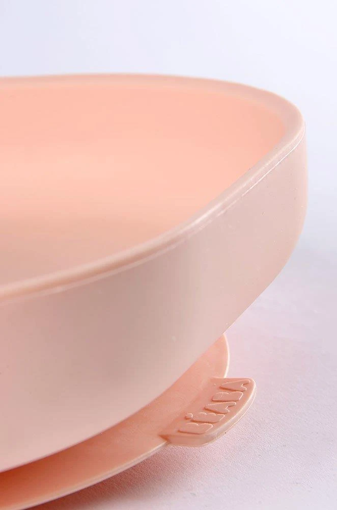 BEABA SILIKONINĖ DUGNU PRILIMPANTI LĖKŠTĖ, COTTON CANDY