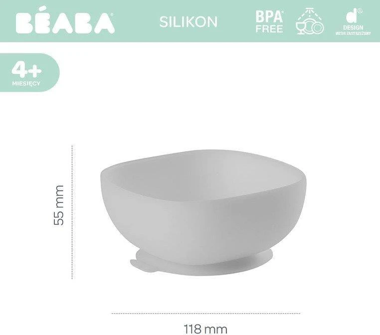 BEABA SILIKONINIS DUGNU PRILIMPANTIS DUBENĖLIS, PEBBLE