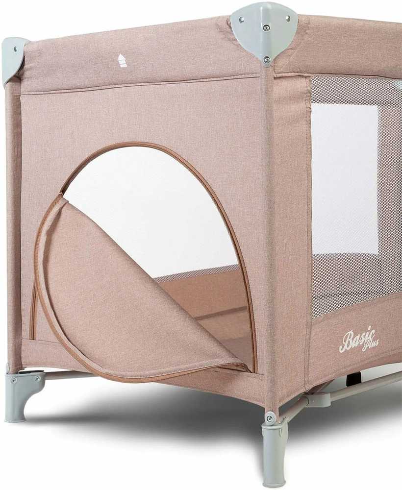 Kelioninė lovelė CARETERO Basic Plus smėlio spalvos