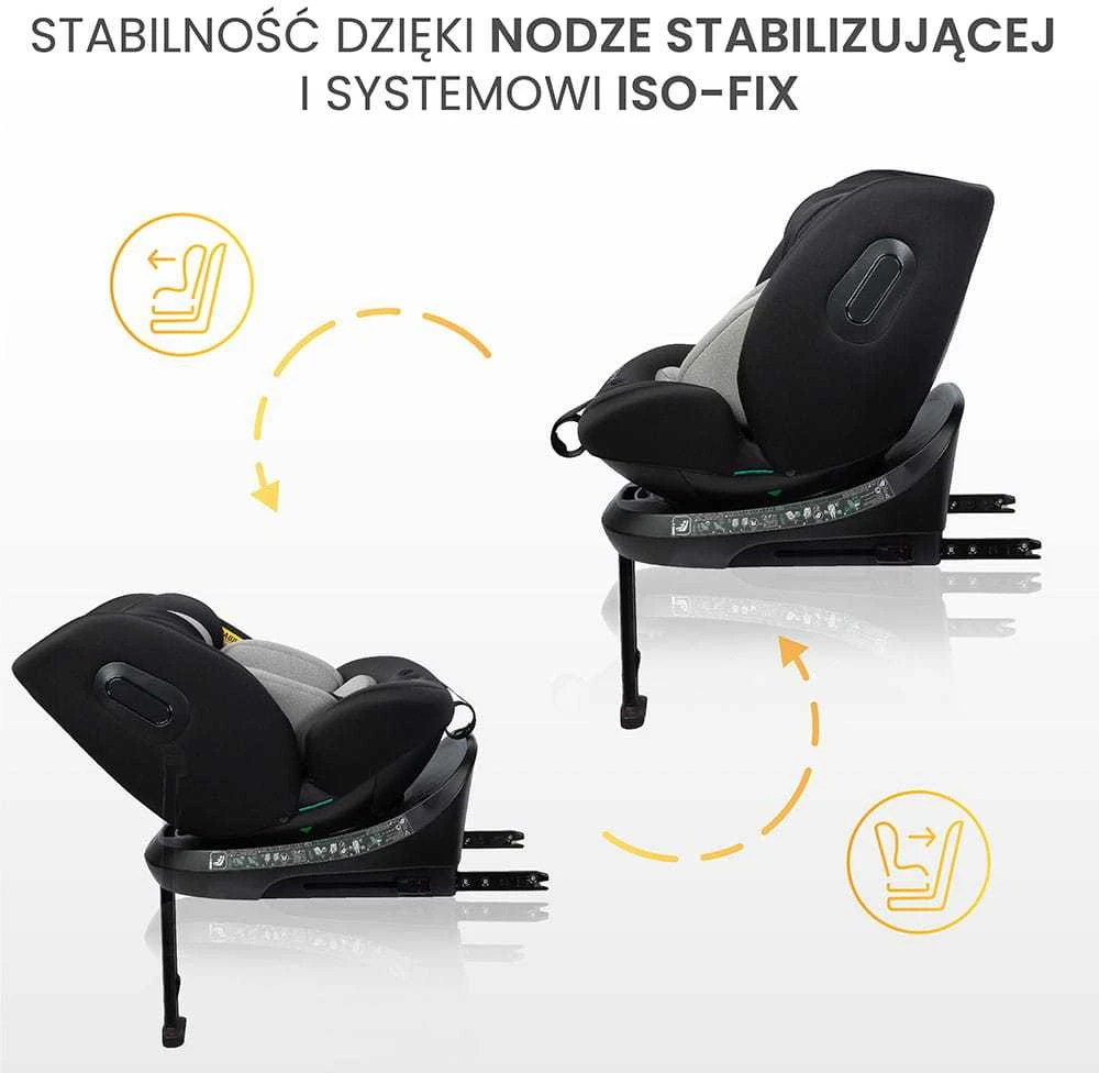 Mėlyna Vaiku Baze Autokėdutė Caretero Bosco I-size 0-36 kg., 360°, Mėlyna