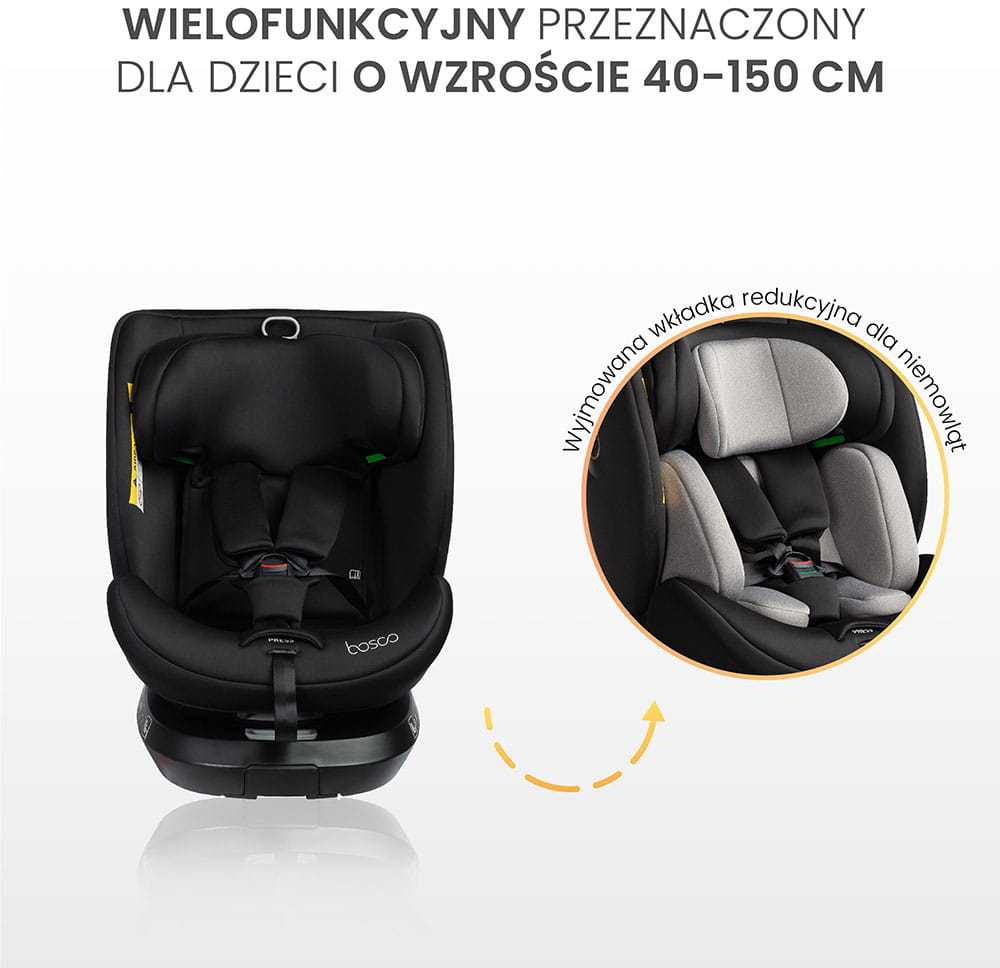 Vaiku Baze Autokėdutė Caretero Bosco I-size 0-36 kg., 360°, Olive