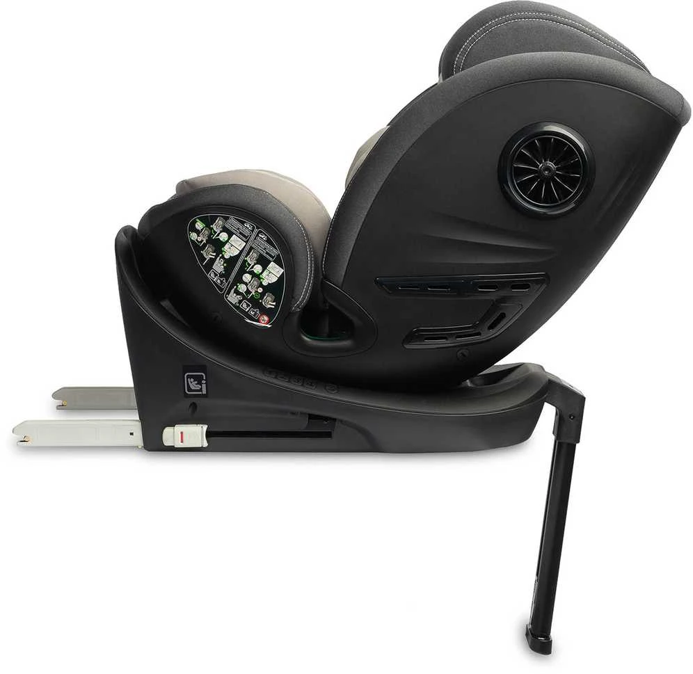 Caretero Automobilinė kėdutė FORTIS I-SIZE, 40-150cm, Pilkas