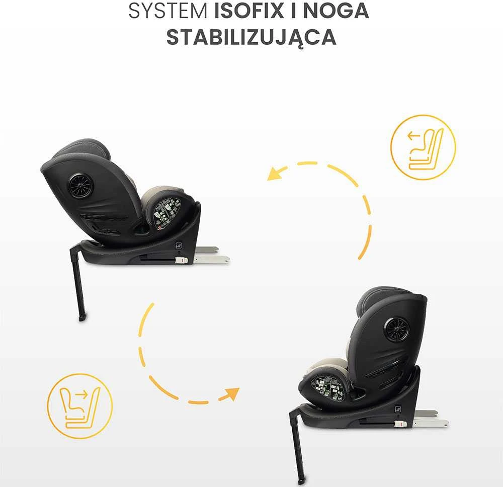 Caretero Automobilinė kėdutė FORTIS I-SIZE, 40-150cm, Pilkas
