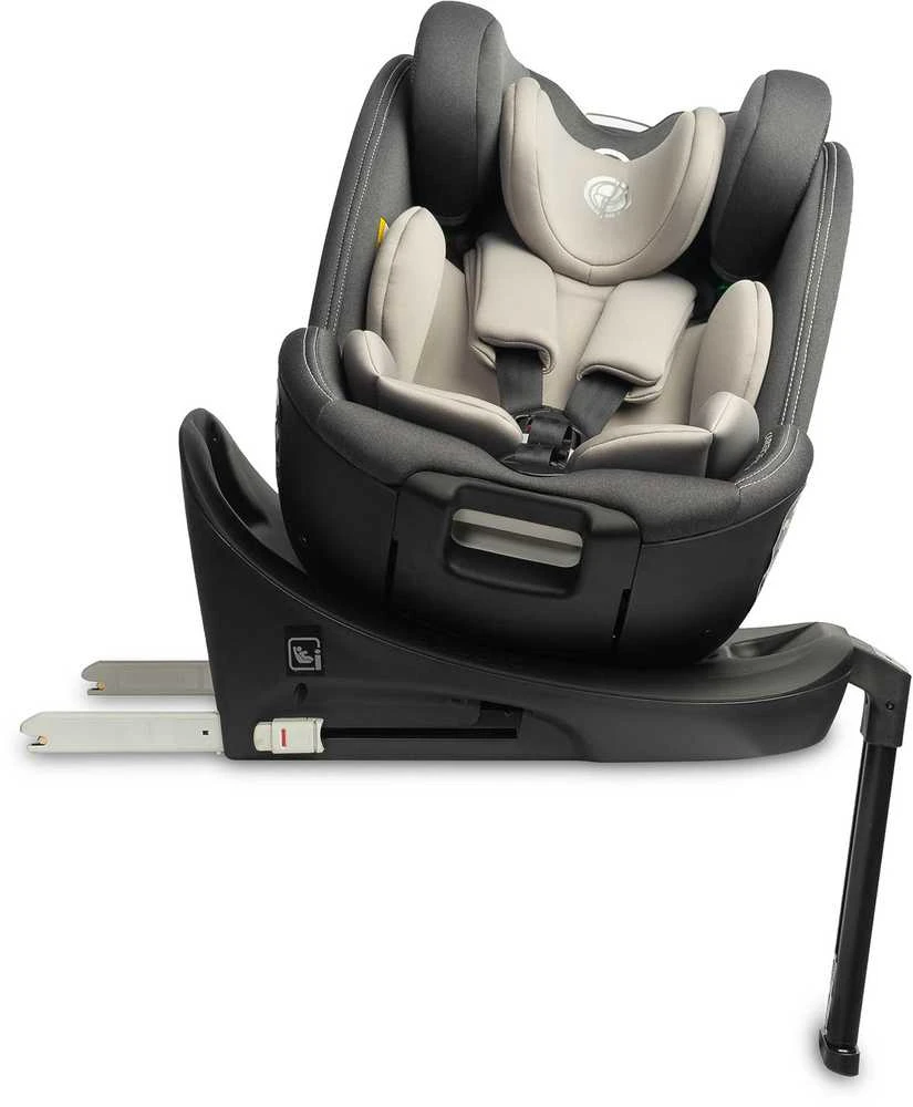 Caretero Automobilinė kėdutė FORTIS I-SIZE, 40-150cm, Pilkas