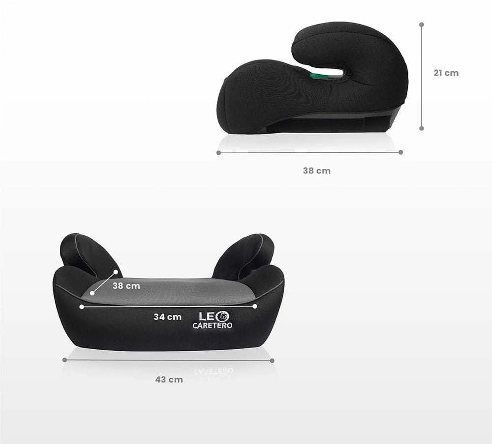 Caretero Leo i-Size - Automobilinė kėdutė su i-Size standartu | juodos spalvos