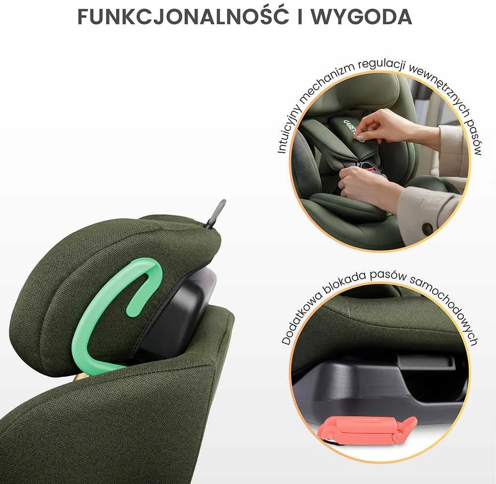 Vaiku Baze Autokėdute Caretero Mundi I-size 0-36 kg., Juodas