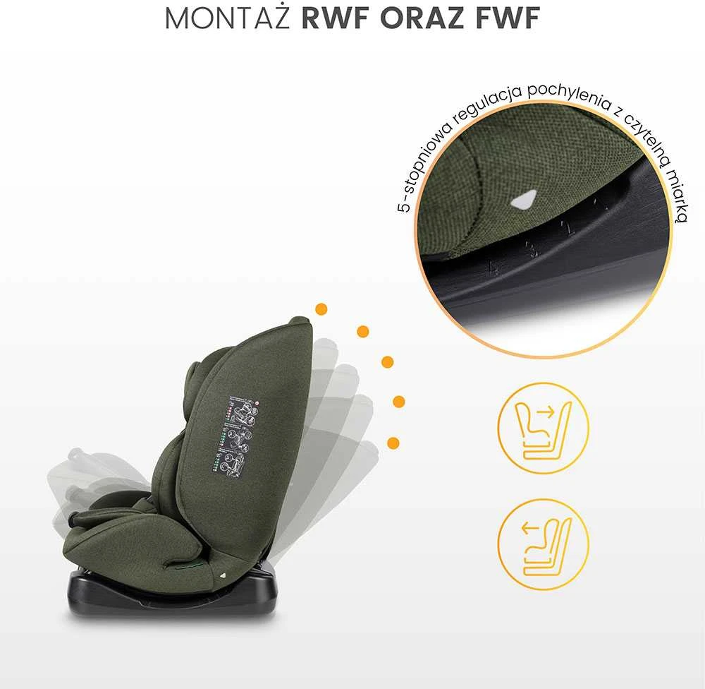 Vaiku Baze Autokėdute Caretero Mundi I-size 0-36 kg., Pilkas