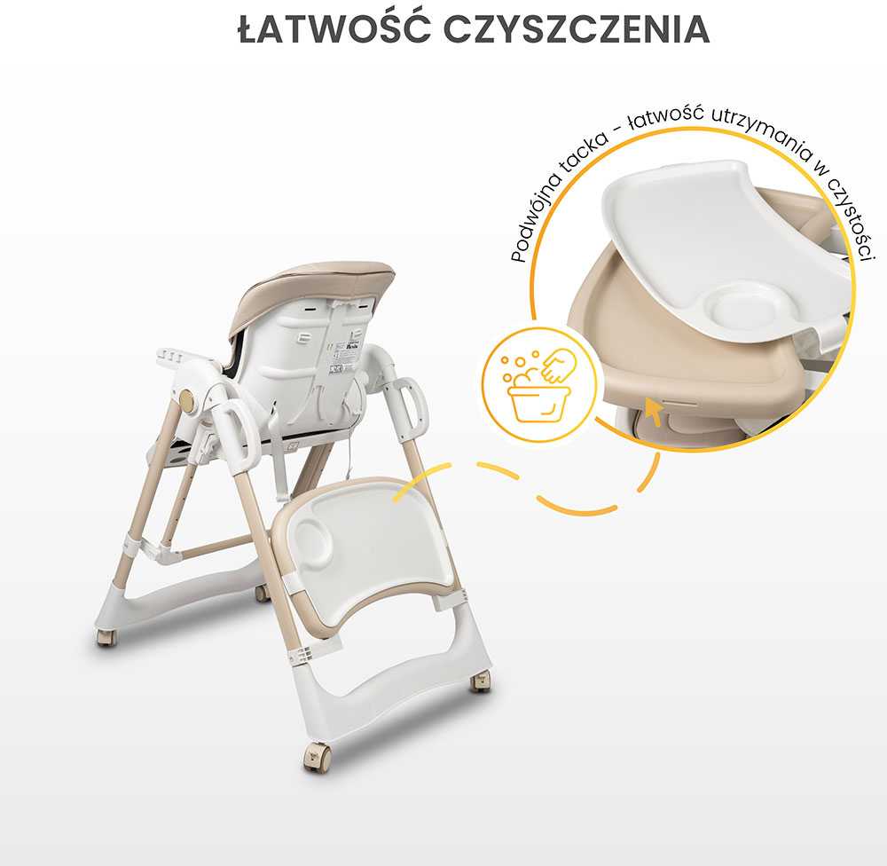 Caretero MAITINIMO KĖDĖ NESTO BEIGE