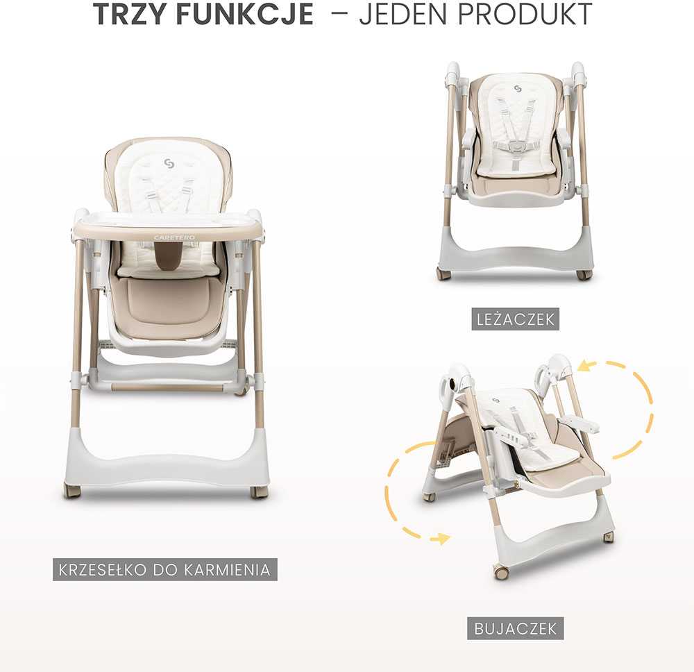 Caretero MAITINIMO KĖDĖ NESTO BEIGE