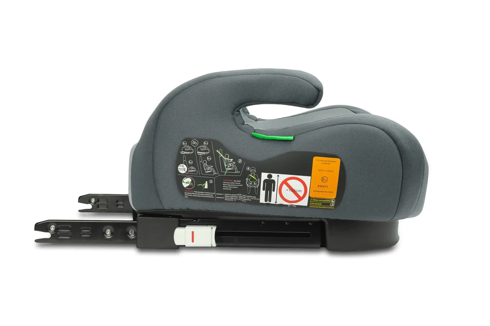 Automobilinė kėdutė - paaukštinimas Caretero Puma Isofix-I-Size, 125-150 cm, grafito spalvos