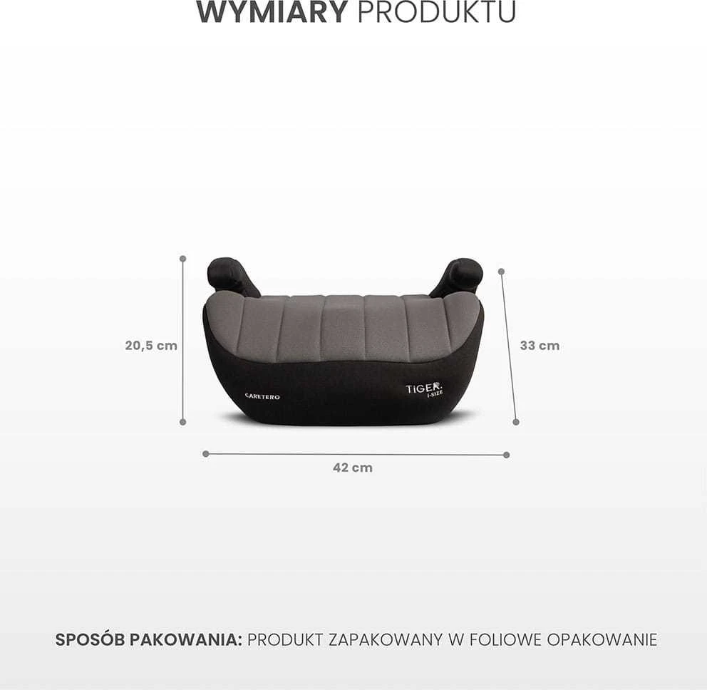 Automobilinė kėdutė-paaukštinimas Caretero Tiger I-size, 15-36 kg, rožinė