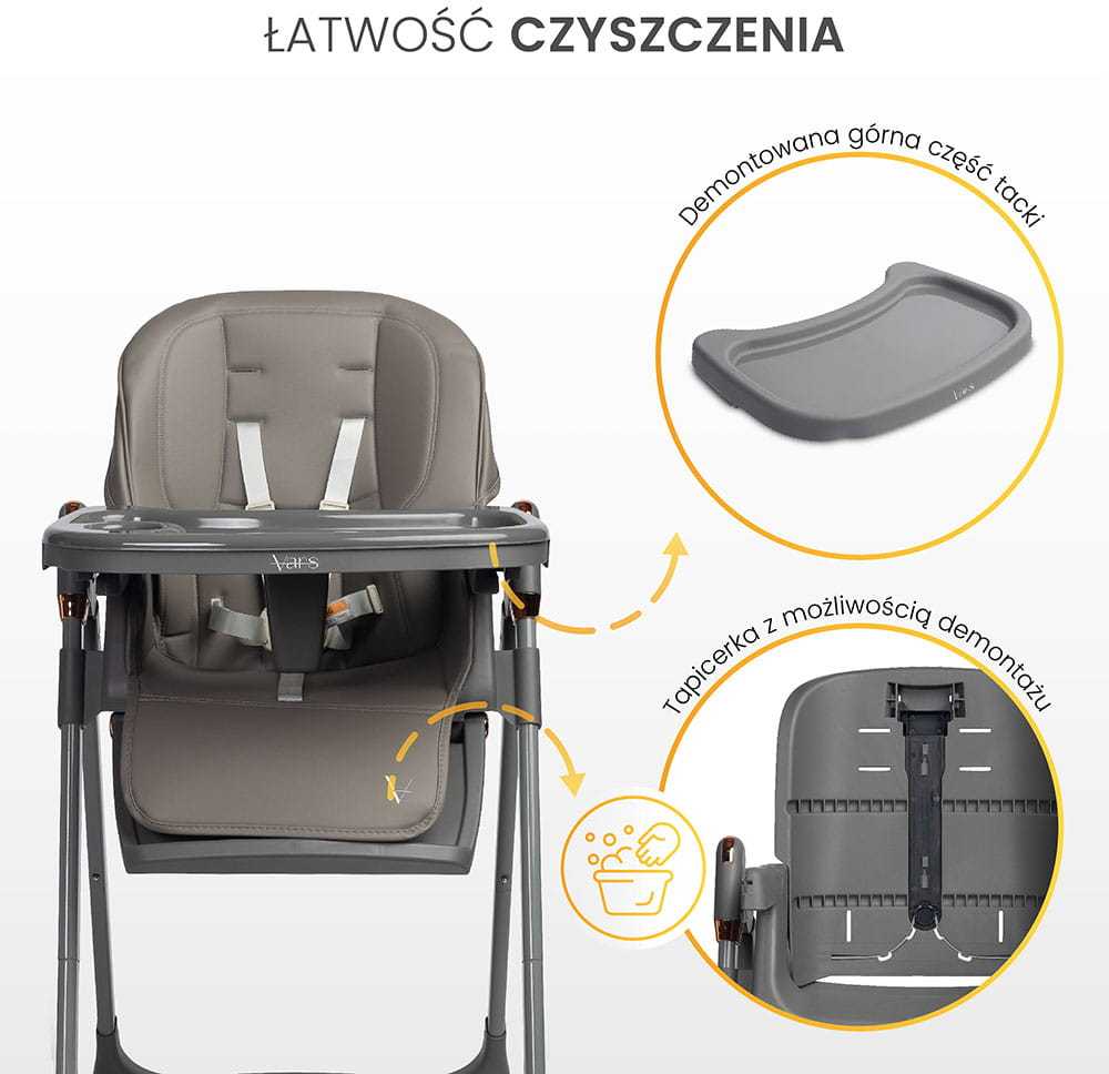Caretero SULANKSTAMAS KOMPAKTINĖS ŠĖTINIMO KĖDĖS 6 PAŽYMĖJIMAS