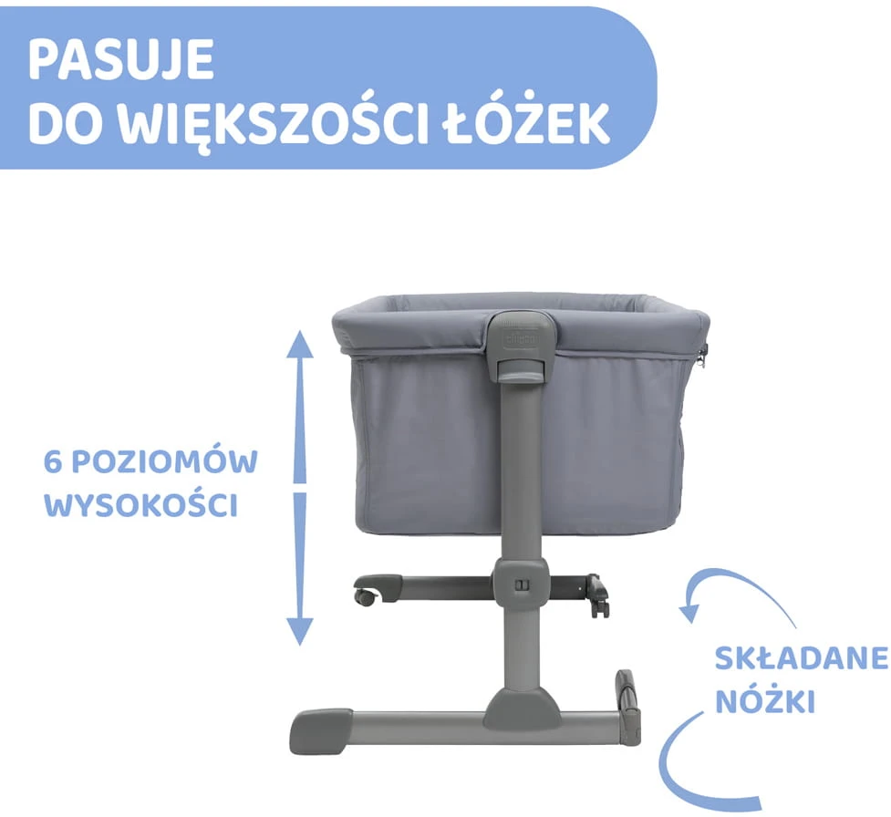 Chicco Next2Me Essential dove lovelė