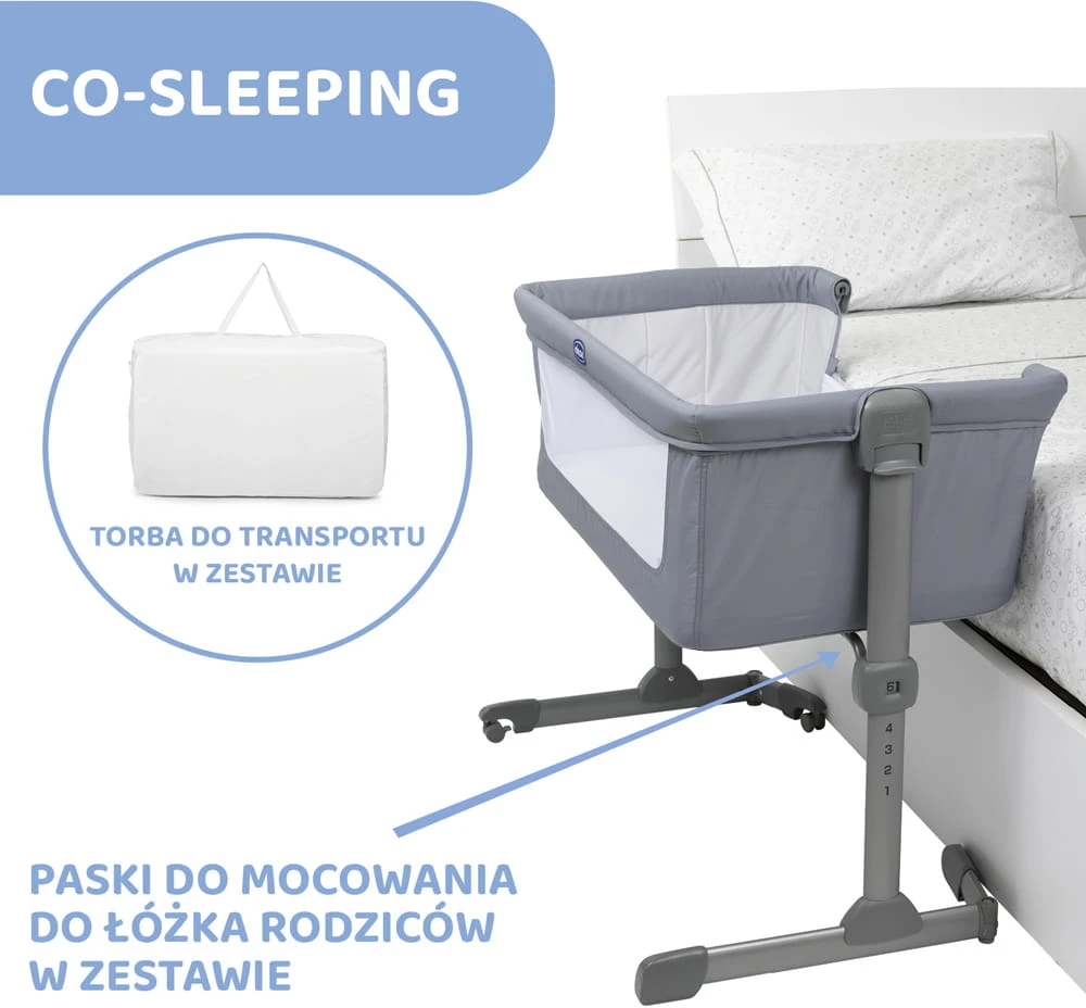 Chicco Next2Me Essential dove lovelė