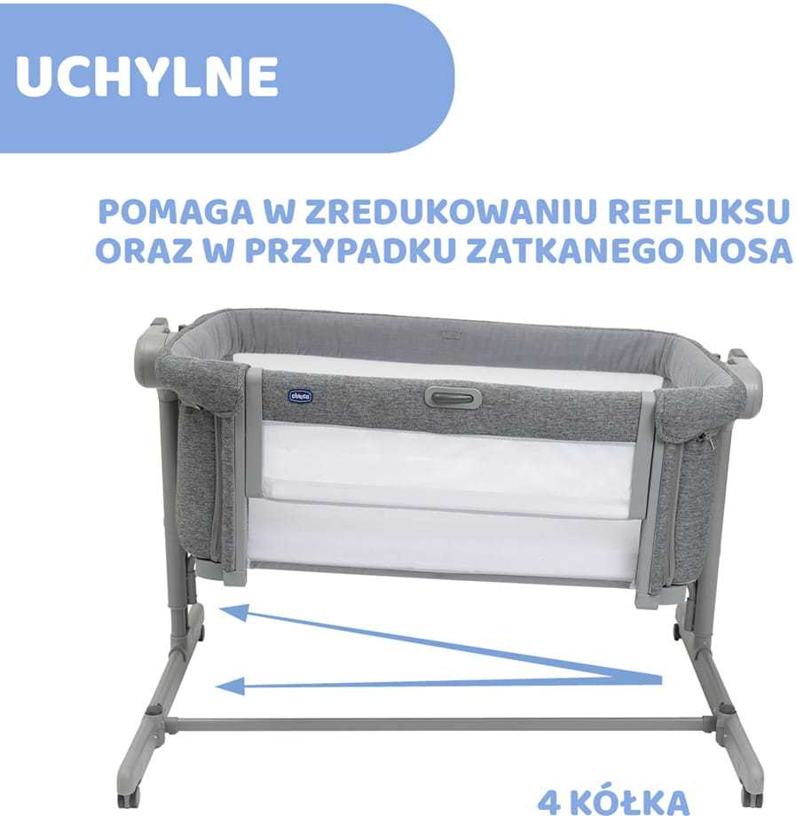 Chicco Lovytė Next2Me Magic Evo pilkas do 9kg