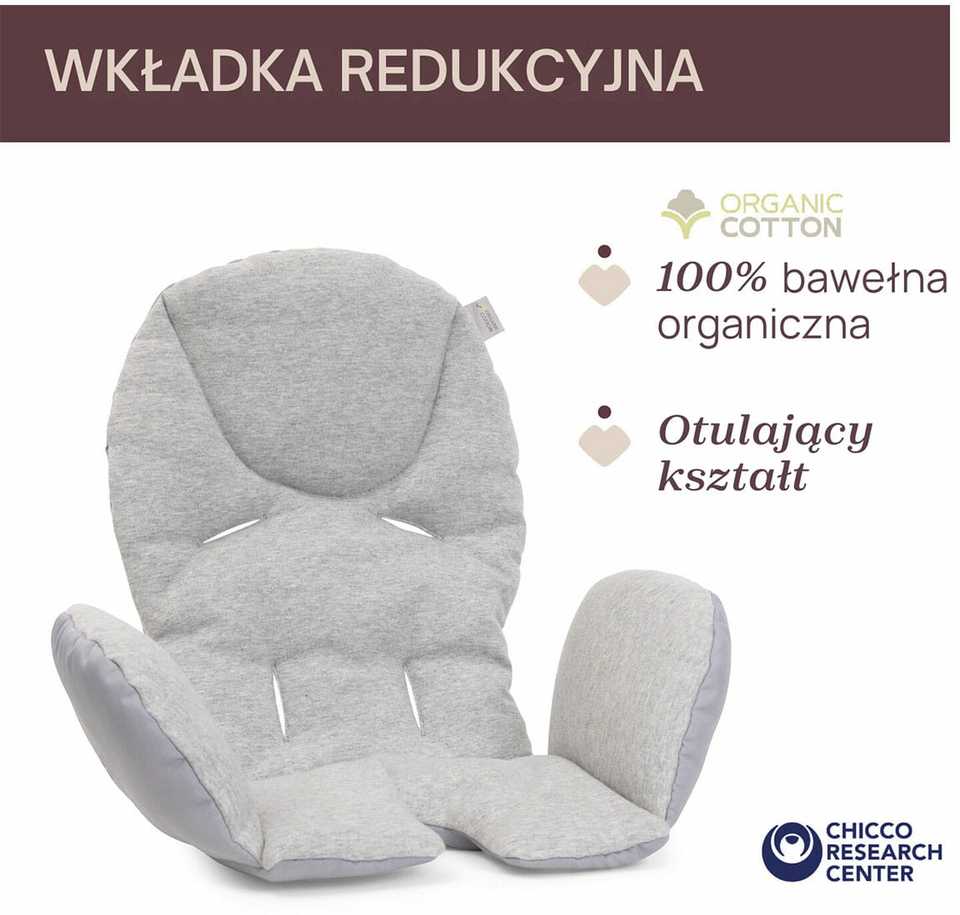 Chicco Polly Armonia STEEL – maitinimo kėdutė