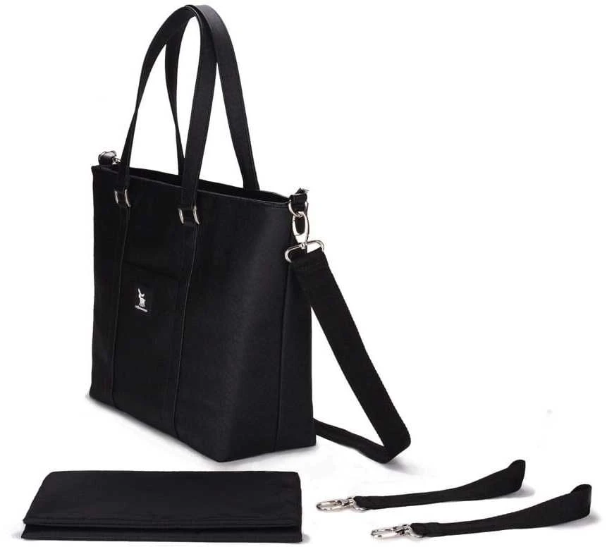 CottonMoose Shopper Bag - vežimėlio priežiūros krepšys | Pearl Juodas