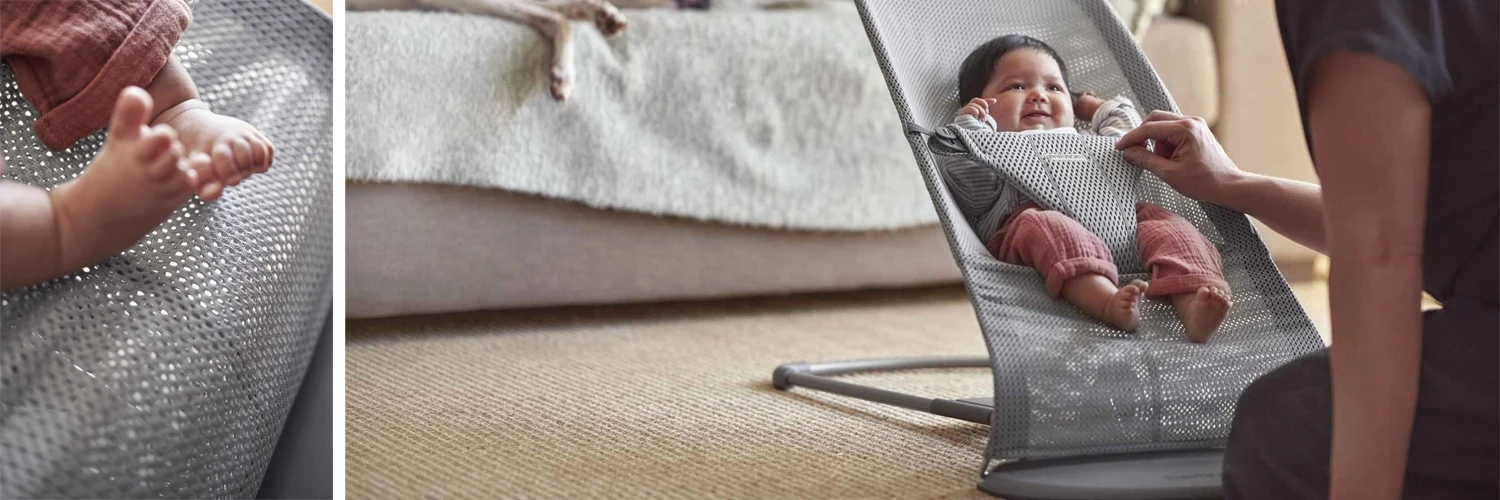 BabyBjorn Bliss - kūdikio supynės | Austas melanžas šviesiai smėlio spalvos aprašymas - Prekės nuotrauka BabyBjorn Bliss - kūdikio supynės | Austas melanžas šviesiai smėlio spalvos aprašymas - Prekės nuotrauka