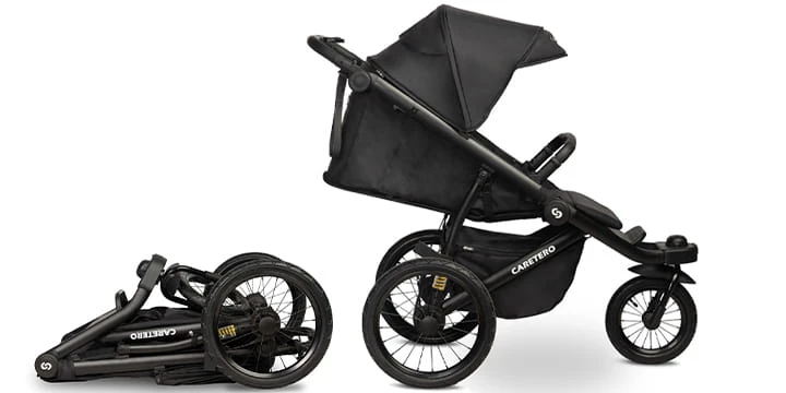 Caretero Lima Deluxe – triratis visureigio vežimėlis | Juoda aprašymas - Prekės nuotrauka