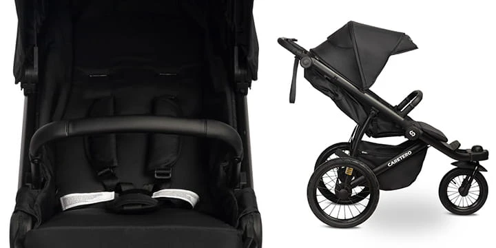 Caretero Lima Deluxe – triratis visureigio vežimėlis | Juoda aprašymas - Prekės nuotrauka