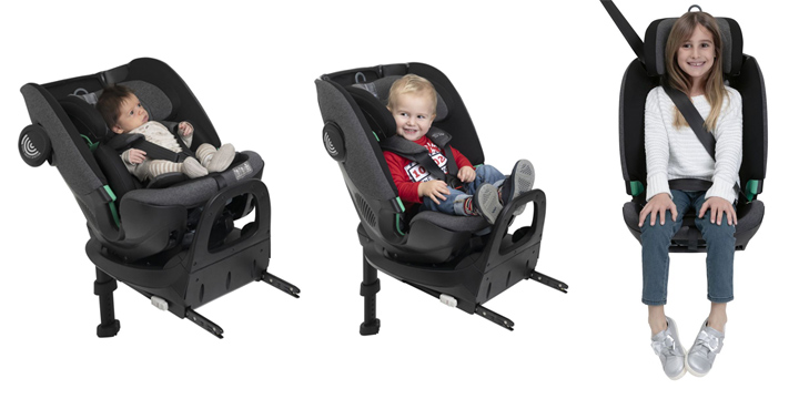 Chicco Bi-Seat Air i-Size - automobilinė kėdutė su Isofix pagrindu, 40-150 cm | Juodasis oras aprašymas - Prekės nuotrauka