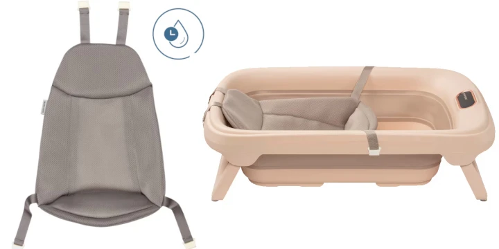 Maxi-Cosi Indigo Plus - składana, kompaktowa wanienka niemowlęca su termometrem | Sage Žalias aprašymas - Prekės nuotrauka Maxi-Cosi Indigo Plus - składana, kompaktowa wanienka niemowlęca su termometrem | Sage Žalias aprašymas - Prekės nuotrauka